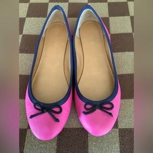 J. Crew Pink / Blue Ballet Flats